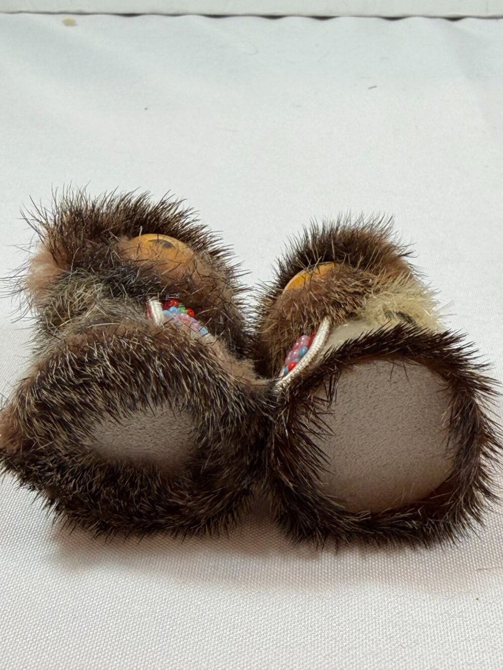Vintage Native Inuit Arctic Set Of 3, Genuine Fur Dolls, GORGEOUS! - Picture 12 of 12